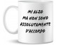Tazze con messaggio simpatico "piùForty"